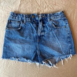 BDG Urban Outfitters Medium Wash Mom Jean Cutoff Shorts
